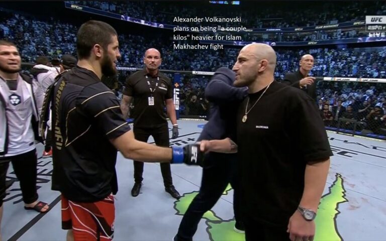 Alexander Volkanovski plans on being “a couple kilos” heavier for Islam Makhachev fight