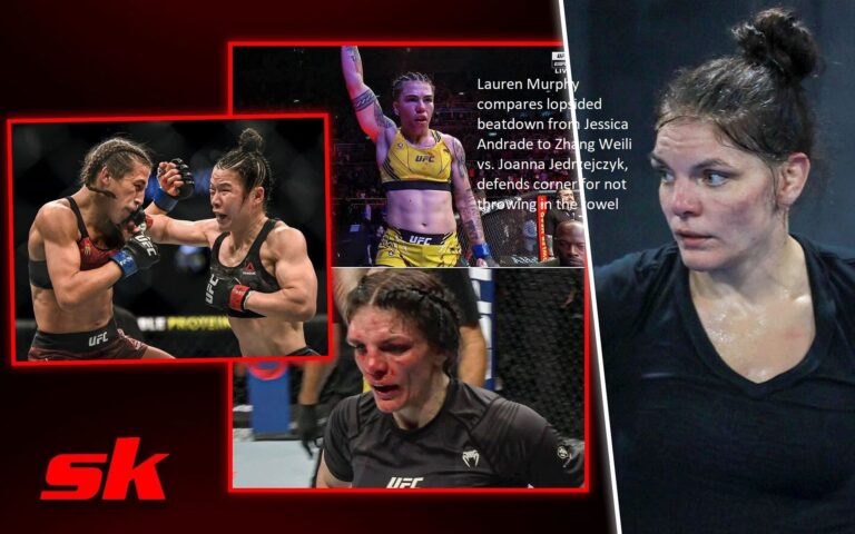 Lauren Murphy compares lopsided beatdown from Jessica Andrade to Zhang Weili vs. Joanna Jedrzejczyk, defends corner for not throwing in the towel