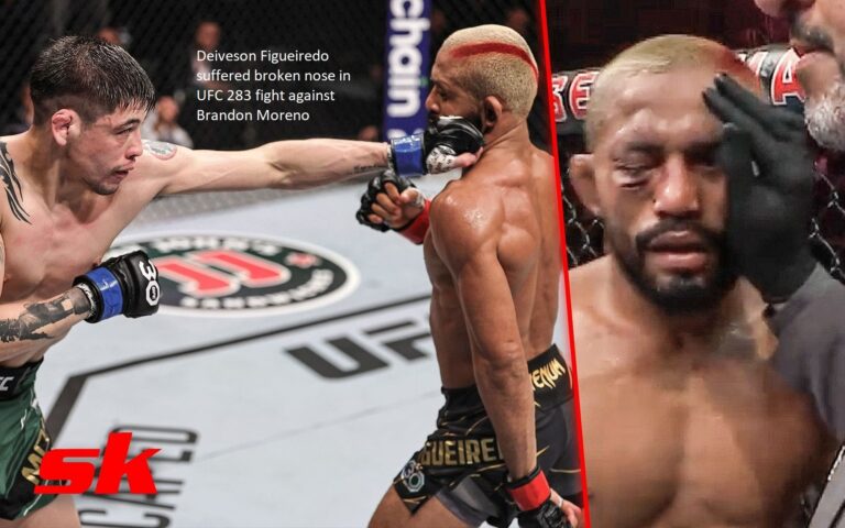 Deiveson Figueiredo suffered broken nose in UFC 283 fight against Brandon Moreno