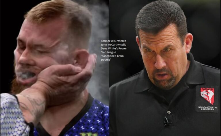 Former UFC referee John McCarthy calls Dana White’s Power Slap League “sanctioned brain trauma”