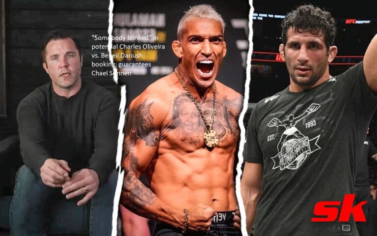 “Somebody blinked” in potential Charles Oliveira vs. Beneil Dariush booking, guarantees Chael Sonnen