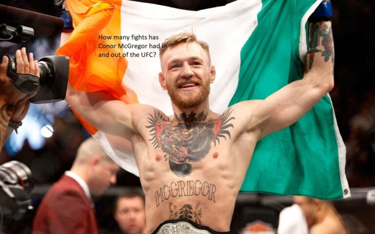 How many fights has Conor McGregor had in and out of the UFC?