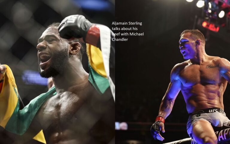 Aljamain Sterling talks about his beef with Michael Chandler
