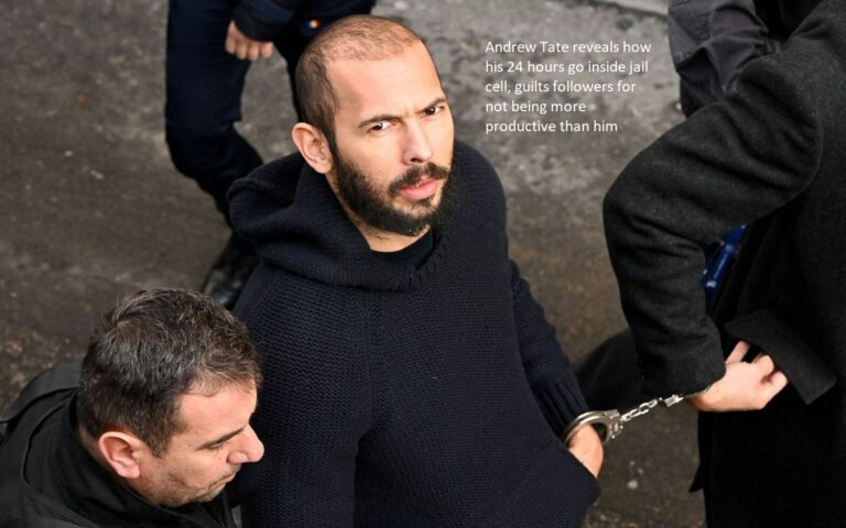 Andrew Tate reveals how his 24 hours go inside jail cell, guilts followers for not being more productive than him