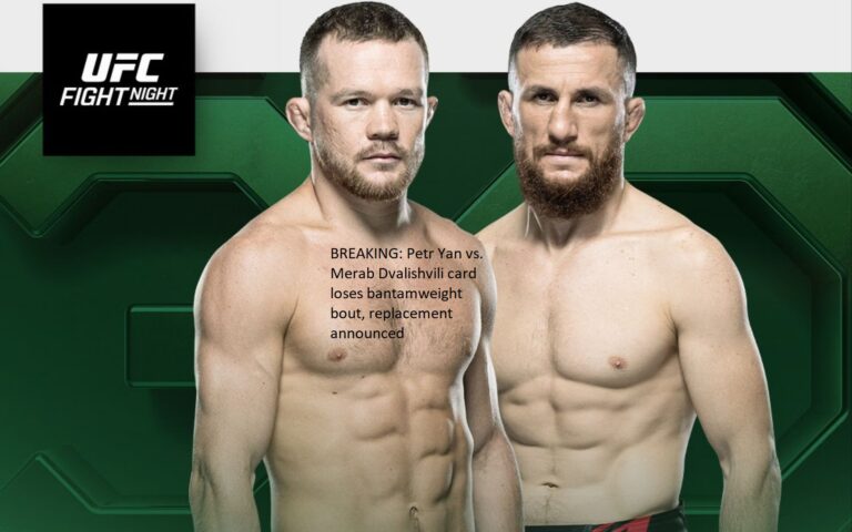 BREAKING: Petr Yan vs. Merab Dvalishvili card loses bantamweight bout, replacement announced