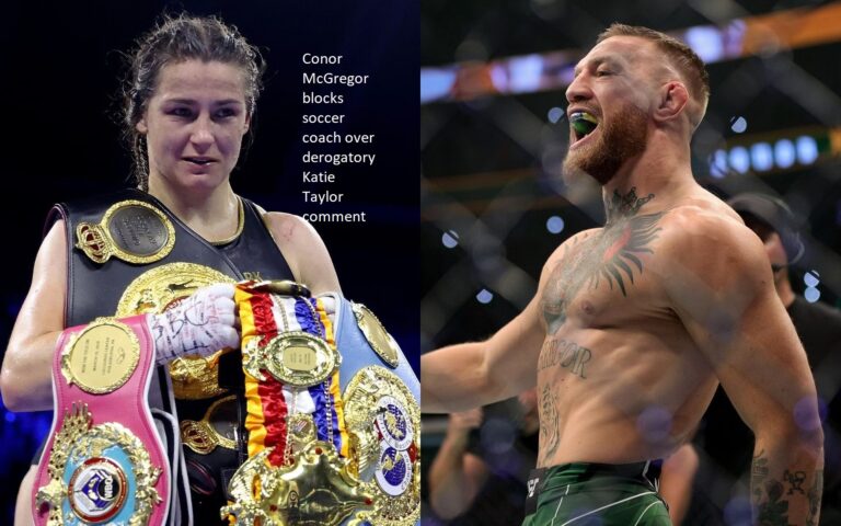 Conor McGregor blocks soccer coach over derogatory Katie Taylor comment
