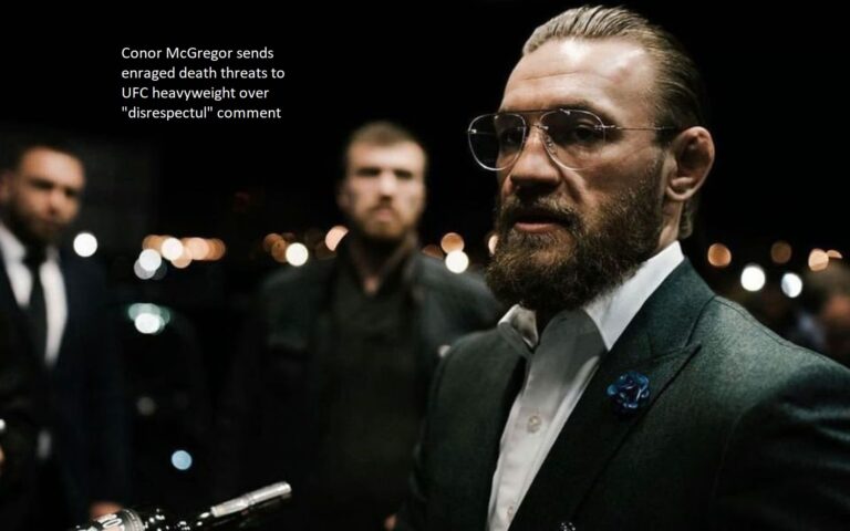 Conor McGregor sends enraged death threats to UFC heavyweight over “disrespectul” comments