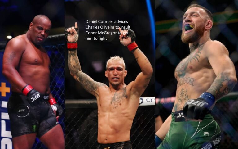 Daniel Cormier advices Charles Oliveira to insult Conor McGregor to get him to fight