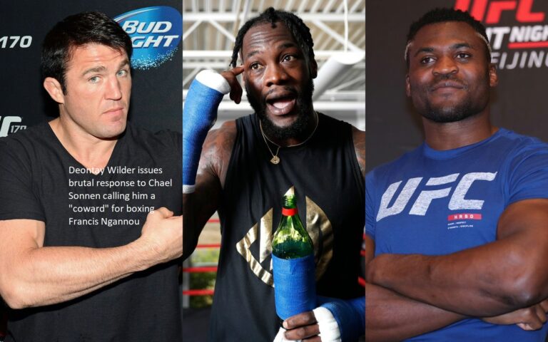 Deontay Wilder issues brutal response to Chael Sonnen calling him a “coward” for boxing Francis Ngannou