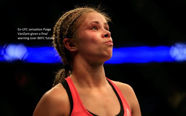 Ex-UFC sensation Paige VanZant given a final warning over BKFC future
