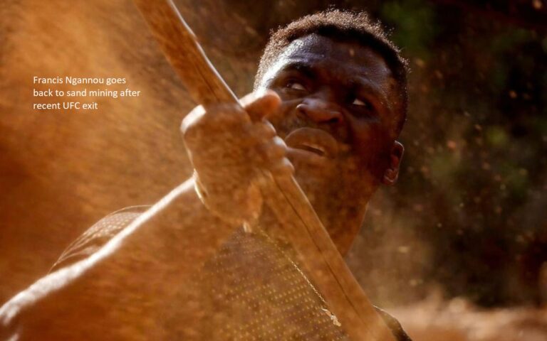 Francis Ngannou goes back to sand mining after recent UFC exit