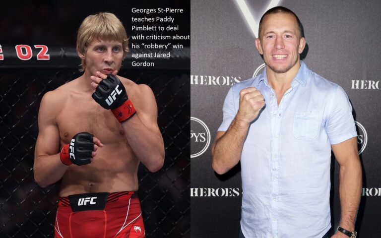 Georges St-Pierre teaches Paddy Pimblett to deal with criticism about his “robbery” win against Jared Gordon