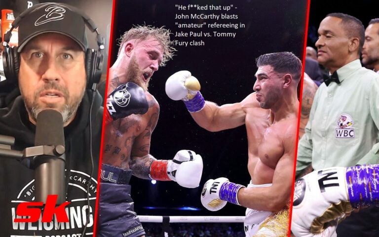 “He f**ked that up” – John McCarthy blasts “amateur” refereeing in Jake Paul vs. Tommy Fury clash