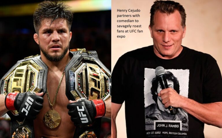 Henry Cejudo partners with comedian to savagely roast fans at UFC fan expo