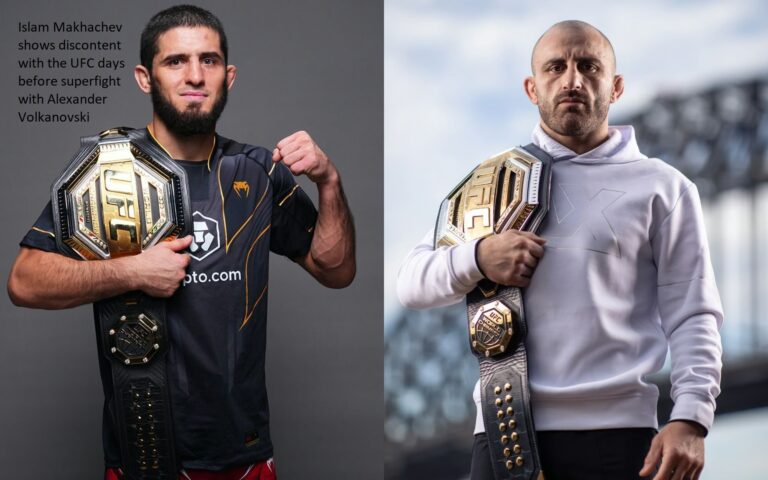 Islam Makhachev shows discontent with the UFC days before superfight with Alexander Volkanovski