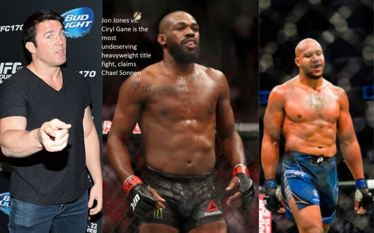 Jon Jones vs. Ciryl Gane is the most undeserving heavyweight title fight, claims Chael Sonnen