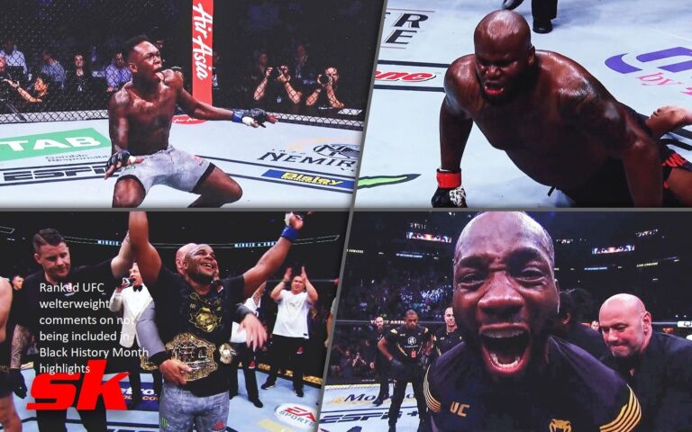 Ranked UFC welterweight comments on not being included in Black History Month highlights