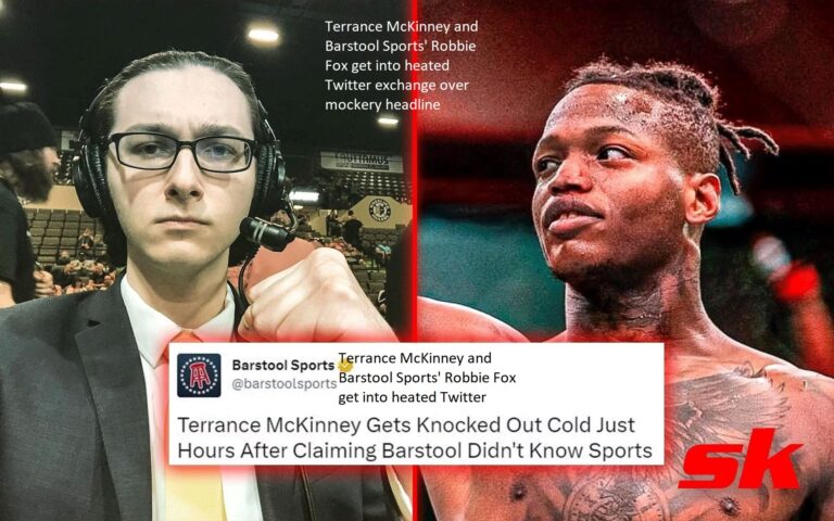 Terrance McKinney and Barstool Sports’ Robbie Fox get into heated Twitter exchange over mockery headline