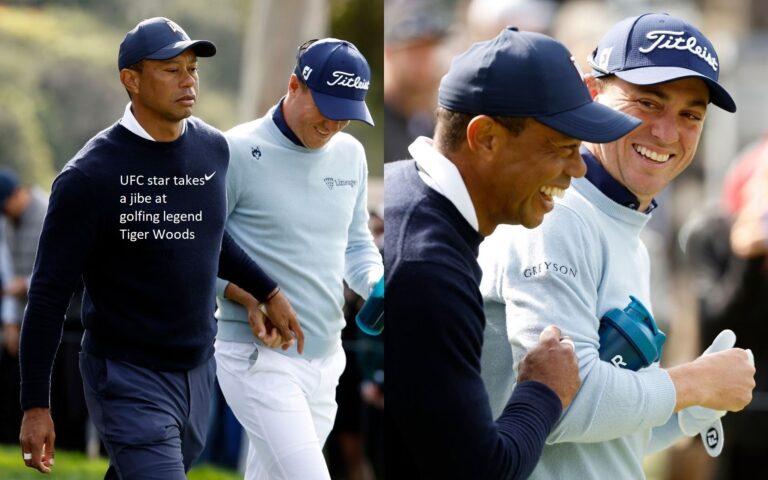 UFC star takes a jibe at golfing legend Tiger Woods following recent tampon controversy