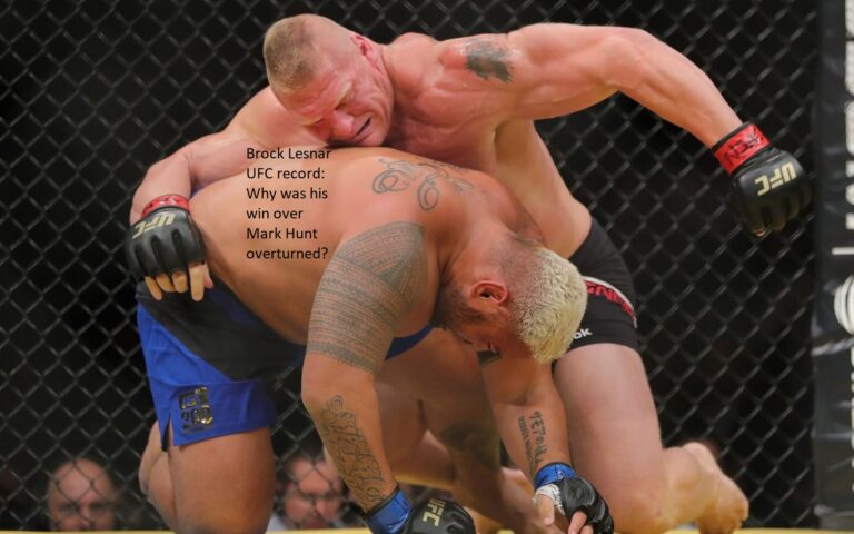 Brock Lesnar UFC record: Why was his win over Mark Hunt overturned?