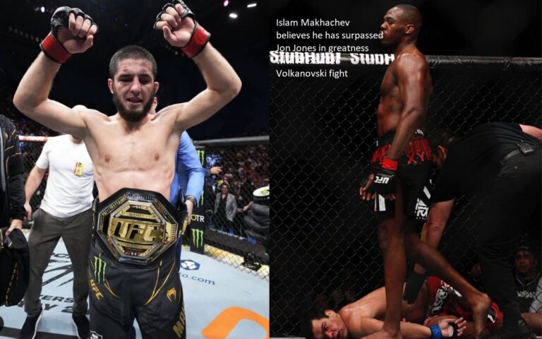 Islam Makhachev believes he has surpassed Jon Jones in greatness with Alexander Volkanovski fight