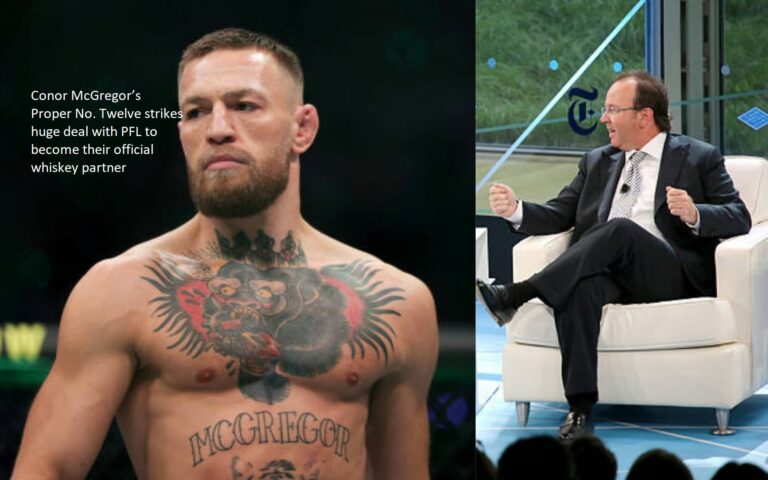Conor McGregor’s Proper No. Twelve strikes huge deal with PFL to become their official whiskey partner