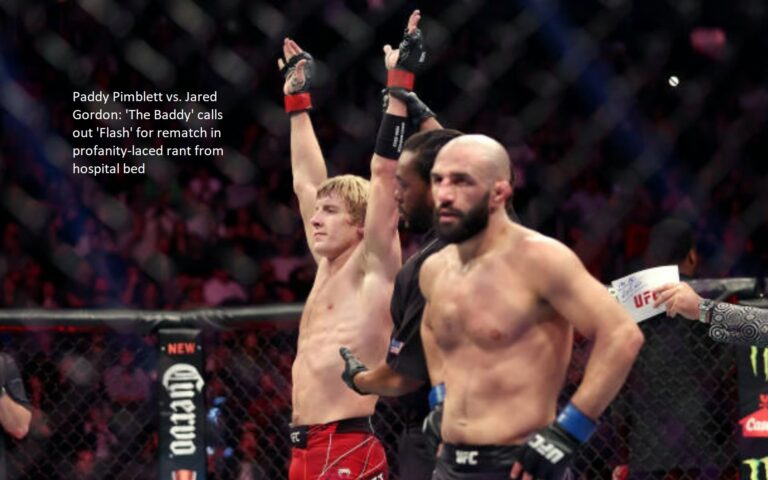 Jared Gordon vs. Paddy Pimblett: “The Baddy” demands a rematch in a foul-mouthed tirade from his hospital bed.