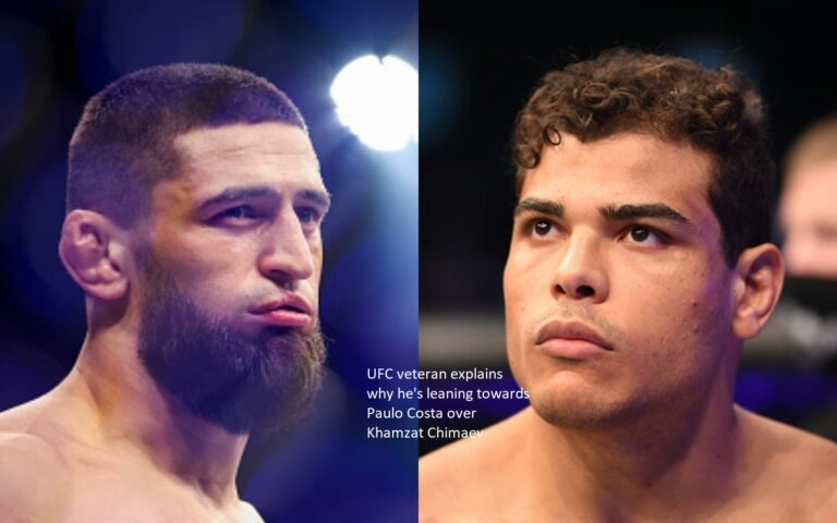 An ex-UFC fighter reveals why he prefers Paulo Costa to Khamzat Chimaev.