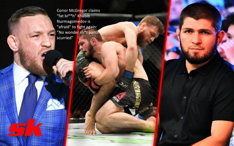 “Fat bi*h” Khabib Nurmagomedov, according to Conor McGregor, is “afraid” to rematch: It makes sense why sht pants scurried.