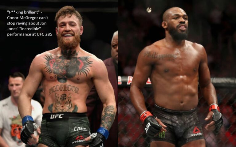 “F**king brilliant” – Conor McGregor can’t stop raving about Jon Jones’ “incredible” performance at UFC 285 