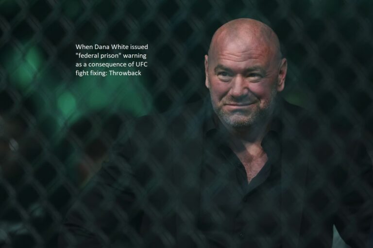 When Dana White issued “federal prison” warning as a consequence of UFC fight fixing: Throwback