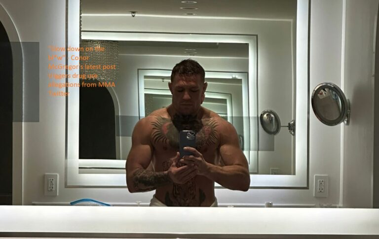Conor McGregor’s most recent post, “Slow down on the bl*w,” prompts drug use accusations from MMA Twitter.