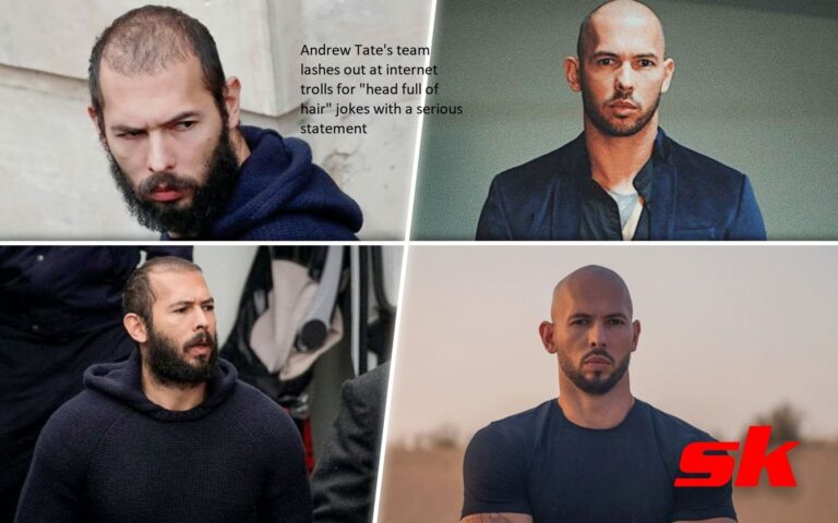 Andrew Tate’s team lashes out at internet trolls for “head full of hair” jokes with a serious statement