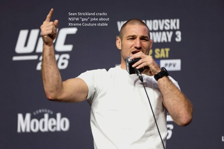 NSFW “gay” joke by Sean Strickland about Xtreme Couture teammate