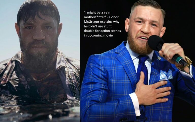 “I may be a conceited motherf***er.” – Conor McGregor justifies not using a stunt double in his future film’s action sequences.