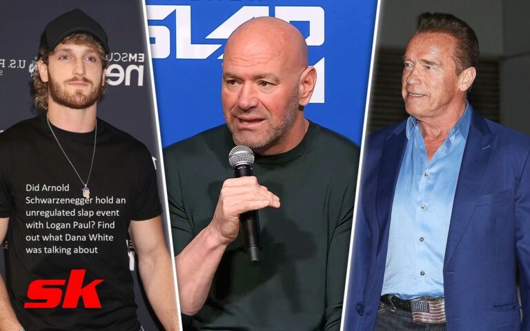 Did Arnold Schwarzenegger hold an unregulated slap event with Logan Paul? Find out what Dana White was talking about