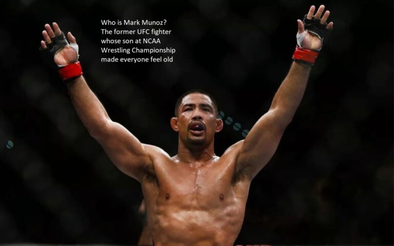 Mark Munoz: who is he? Everyone felt dated by the former UFC fighter whose son won the NCAA wrestling championship.