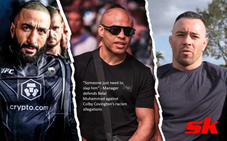 Belal Muhammad’s manager says Colby Covington should be slapped for his alleged racism.
