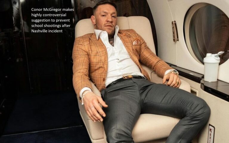 After the shooting in Nashville, Conor McGregor offers a highly contentious recommendation to stop school shootings.