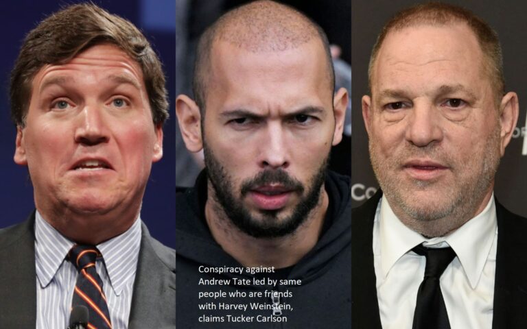 Conspiracy against Andrew Tate led by same people who are friends with Harvey Weinstein, claims Tucker Carlson