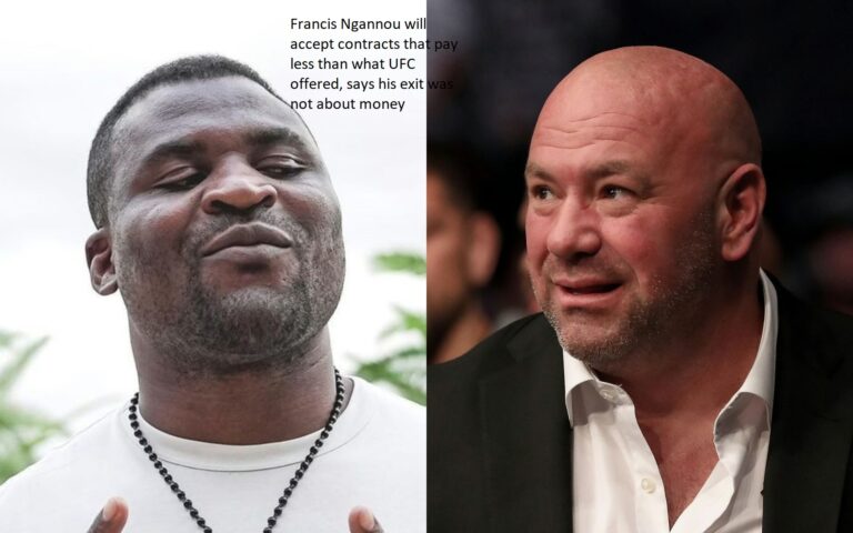 Francis Ngannou will accept contracts that pay less than what UFC offered, says his exit was not about money