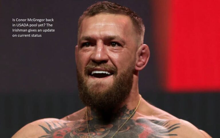 Is Conor McGregor back in USADA pool yet? The Irishman gives an update on current status