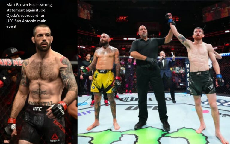 Matt Brown strongly criticises Joel Ojeda’s performance in the UFC San Antonio main event