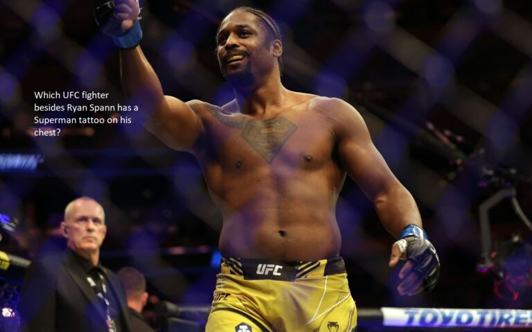 Other than Ryan Spann, which other UFC fighter has a Superman tattoo on his chest?
