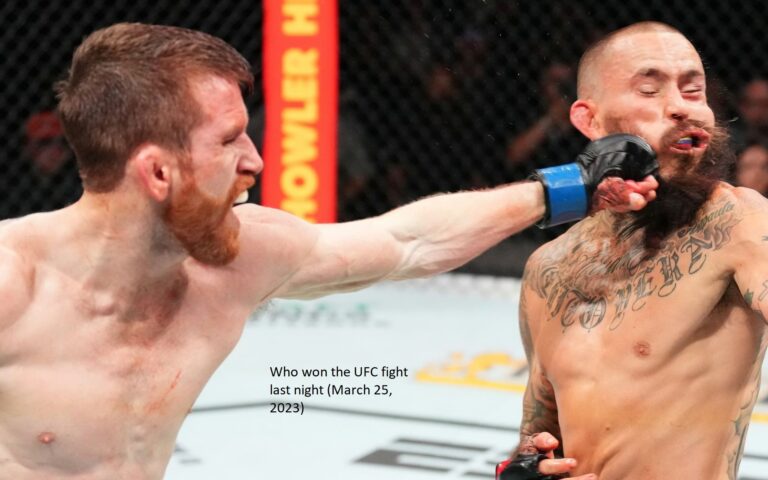 Who triumphed yesterday night’s UFC fight? (March 25, 2023)