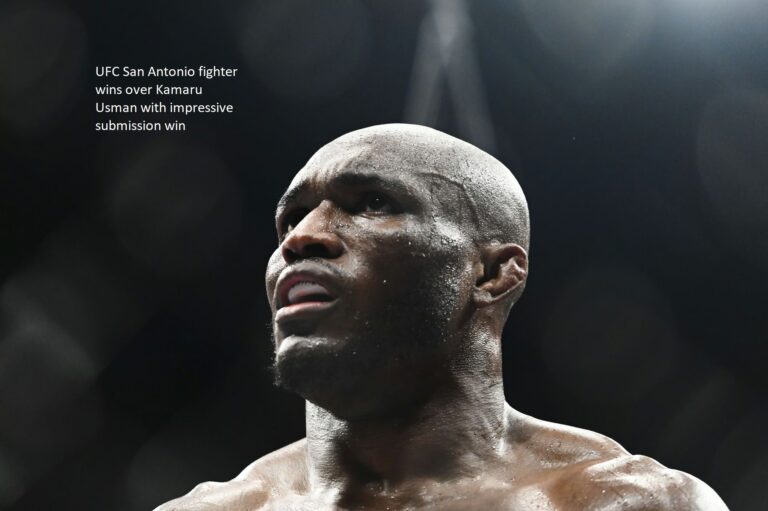 A UFC San Antonio fighter defeats Kamaru Usman by stunning submission victory.