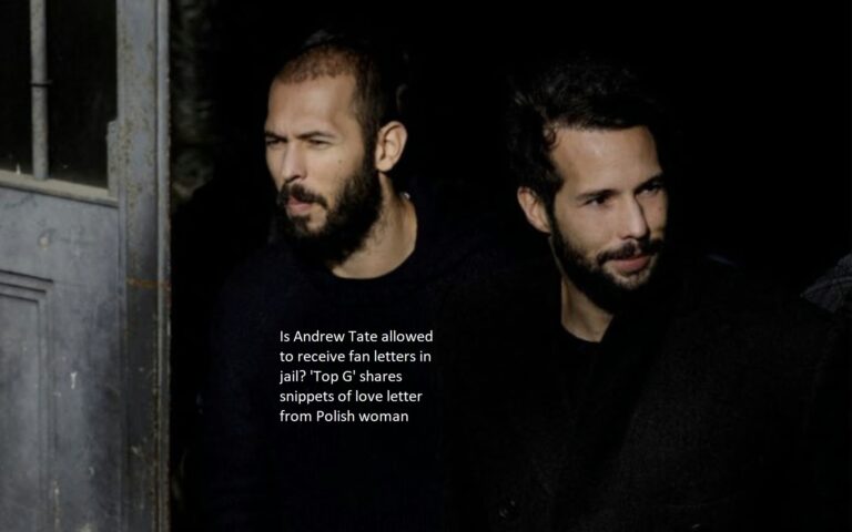 Does Andrew Tate have access to fan mail while he’s incarcerated? Parts of a Polish woman’s love letter are shared by “Top G.”