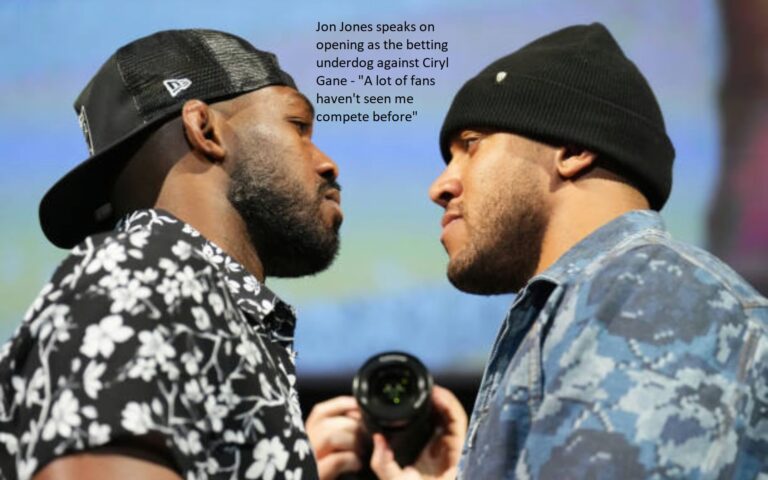 Jon Jones speaks on opening as the betting underdog against Ciryl Gane – “A lot of fans haven’t seen me compete before”