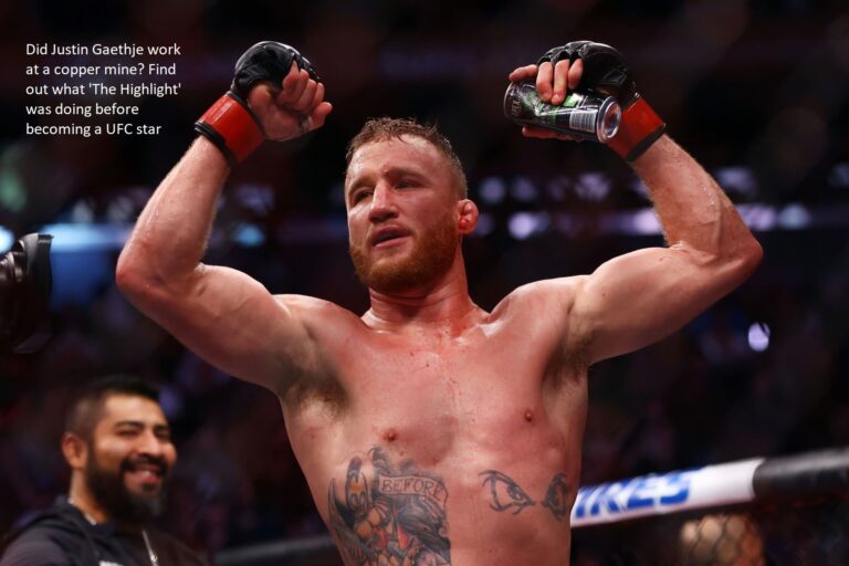 Did Justin Gaethje perform mining work? See what ‘The Highlight’ did prior to gaining notoriety as a UFC fighter.