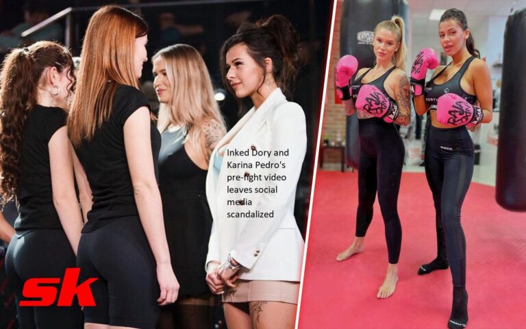 Social internet is scandalised by the pre-fight video between Inked Dory and Karina Pedro.